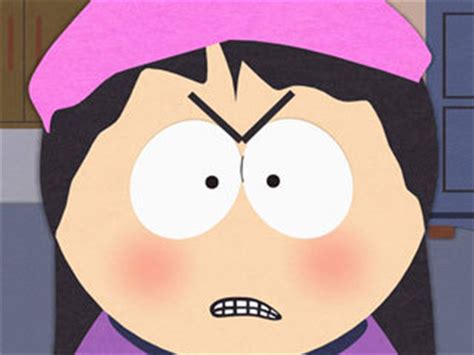 At the first Presidential debate, Garrison speaks from the heart and tries to convince everyone to vote for his opponent. . South park wendy angry
